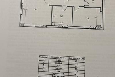 Apartament cu 2 camere decomandat în Central - 3