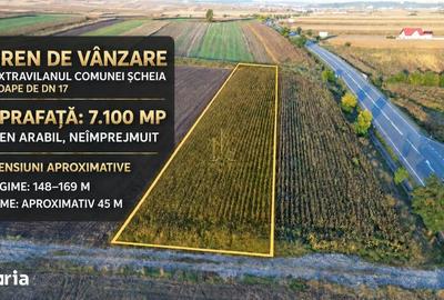 Teren de 7100 mp, în Șcheia
