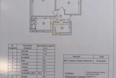 Apartament cu 2 camere decomandat în Tineretului