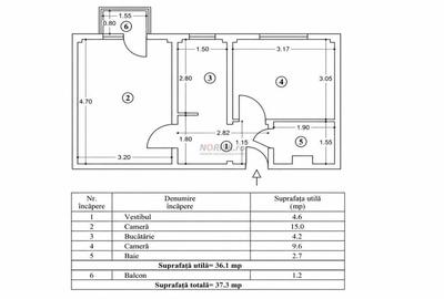 Apartament cu 2 camere decomandat în Central