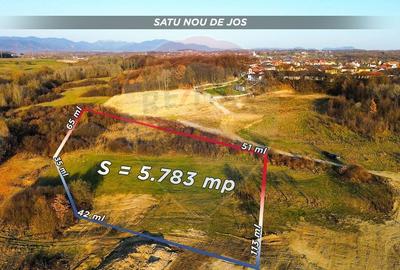 Teren Construcții intravilan de 5783 mp, în Satu Nou de Jos - 1