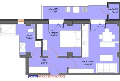 Apartament decomandat în Central