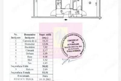 Apartament cu 2 camere decomandat în Văcăresti