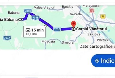 Teren de 3000 mp, în Băbana