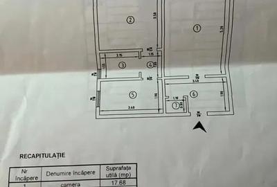 Apartament cu 2 camere decomandat în Alexandru cel Bun