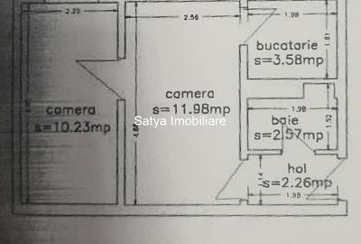 Apartament cu 2 camere nedecomandat în Tomis Nord - 10