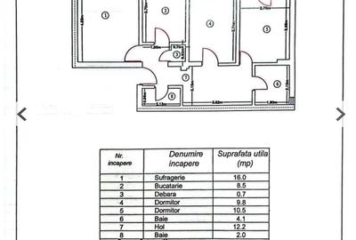 Apartament cu 3 camere decomandat în Gară