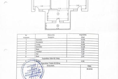 Apartament cu 3 camere decomandat în Ștefăneștii de Jos