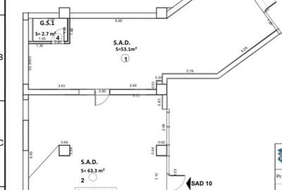 Spațiu comercial, de 121.4 mp, în Central
