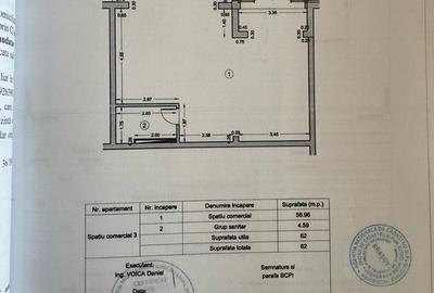 Spațiu comercial, de 62 mp, în Tractorul - 1