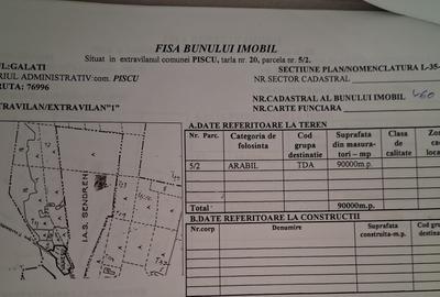 Teren de 140000 mp, în Exterior Vest