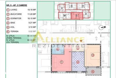 Apartament cu 2 camere decomandat în Sud