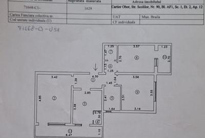 Apartament cu 3 camere în Chercea