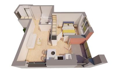Apartament cu 2 camere semidecomandat în UTA - 3