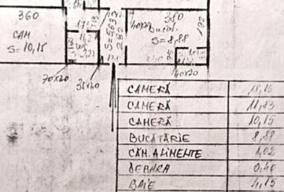 Apartament cu 3 camere decomandat în Central