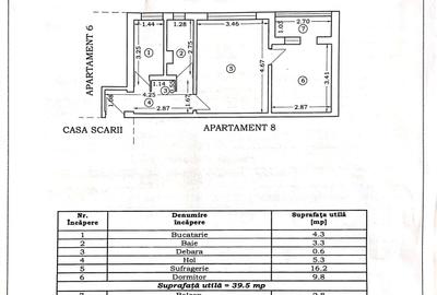Apartament cu 2 camere semidecomandat în Central - 2