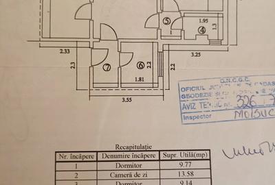 Apartament cu 3 camere semidecomandat în Est