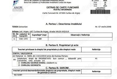 Teren de 2089 mp, în Vest - 2