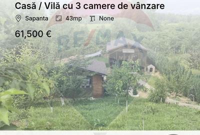 Casă cu 3 camere cu Teren 1268 Mp în Săpânța - 2
