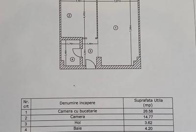 Apartament cu 2 camere decomandat în Roșu - 1