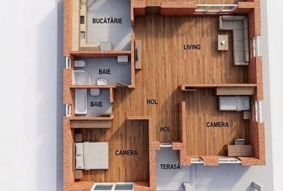 Casă cu 3 camere în Sântandrei