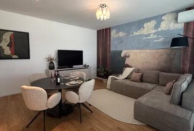 Apartament cu 2 camere semidecomandat, mobilat în Băneasa