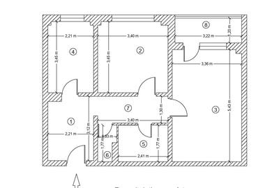 Apartament cu 2 camere decomandat în Gorjului
