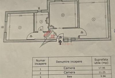 Apartament cu 2 camere decomandat în Cug