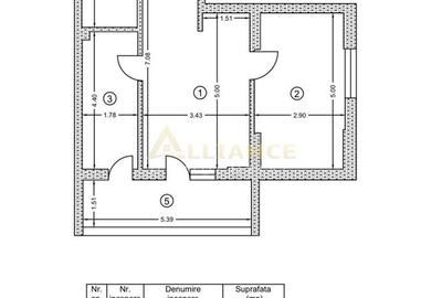 Apartament cu 2 camere decomandat în Central - 1