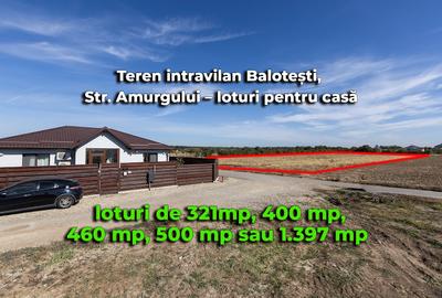 Teren Construcții intravilan de 1676 mp, în Balotești
