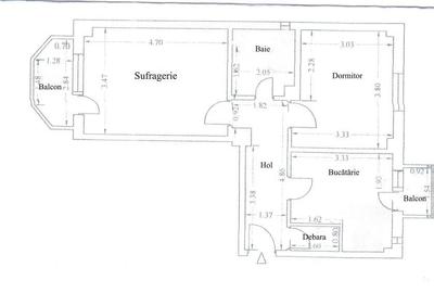 Apartament cu 2 camere decomandat în Capitol - 2