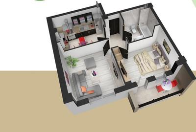 Apartament cu 2 camere decomandat în Bucium - 2
