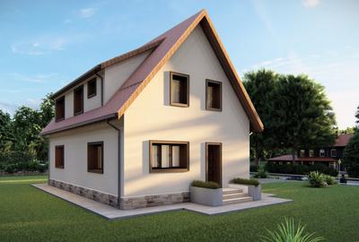Casă individuală cu 4 camere cu Teren 800 Mp în Sălicea - 1