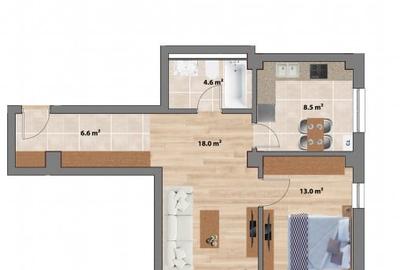 Apartament cu 2 camere decomandat în Nicolina - 12