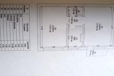 Apartament cu 2 camere semidecomandat în Tipografilor