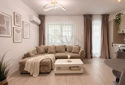 Apartament cu 2 camere semidecomandat, mobilat în Nord