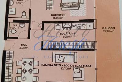 Apartament cu 2 camere în Dâmbul Rotund