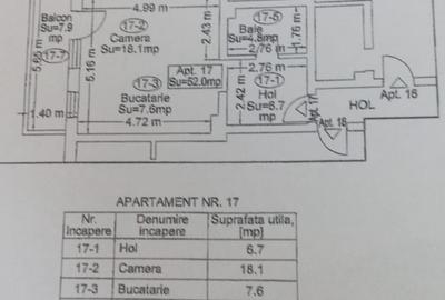 Apartament cu 2 camere semidecomandat, mobilat în Sânnicoară - 16