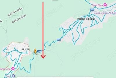 Teren de 2700 mp, în Poiana Sibiului