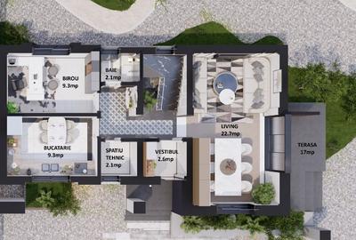 Duplex cu 5 camere cu Canalizare în Corbeanca - 12