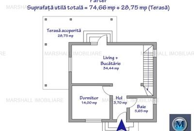 Casă cu 4 camere cu Canalizare în Păulești - 5