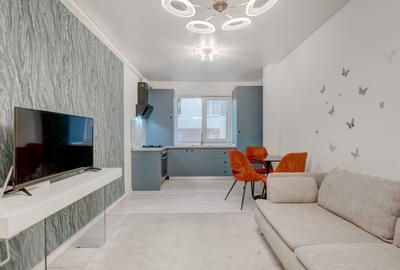 Apartament cu 2 camere semidecomandat, mobilat în Chiajna