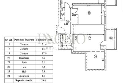 Apartament cu 3 camere semidecomandat în Sisești - 22