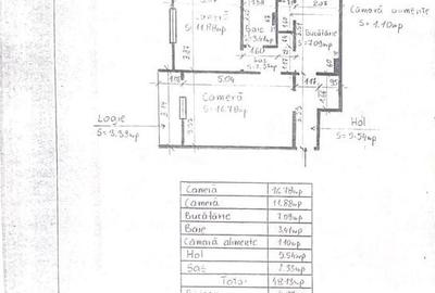 Apartament cu 2 camere în Mărăști