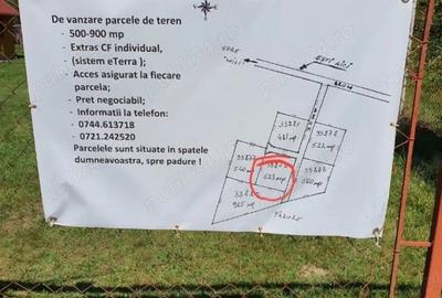 Teren de 523 mp, în Poiana