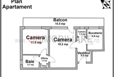 Apartament cu 2 camere semidecomandat în 1 Mai - 4
