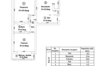 Apartament cu 2 camere decomandat în Lipovei