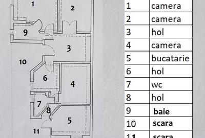 Apartament cu 3 camere decomandat în P-ța Muncii - 9