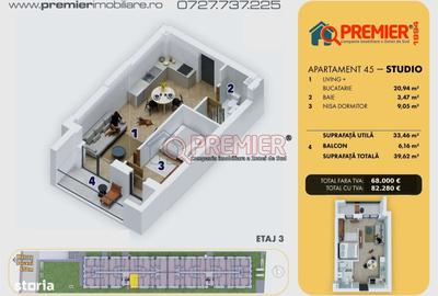 Apartament cu 2 camere în Central