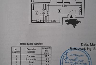 Garsonieră decomandată în Lujerului